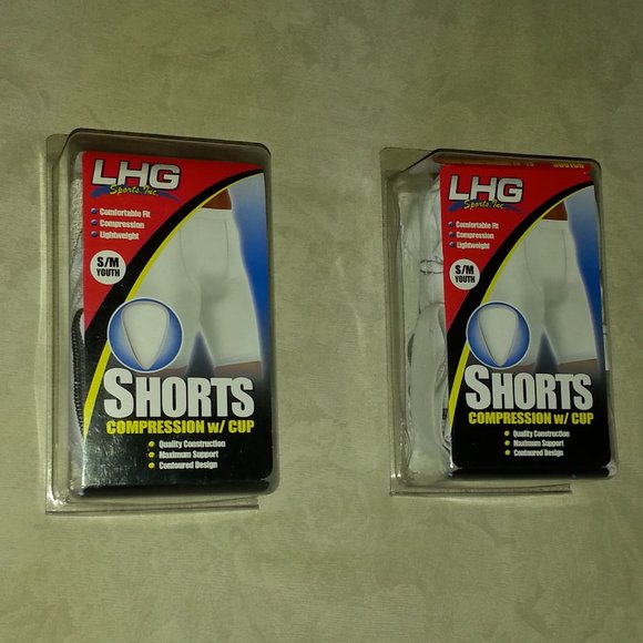 LHG Sports Compression Shorts With Cup S/M YOUTH - Picture 3 of 7